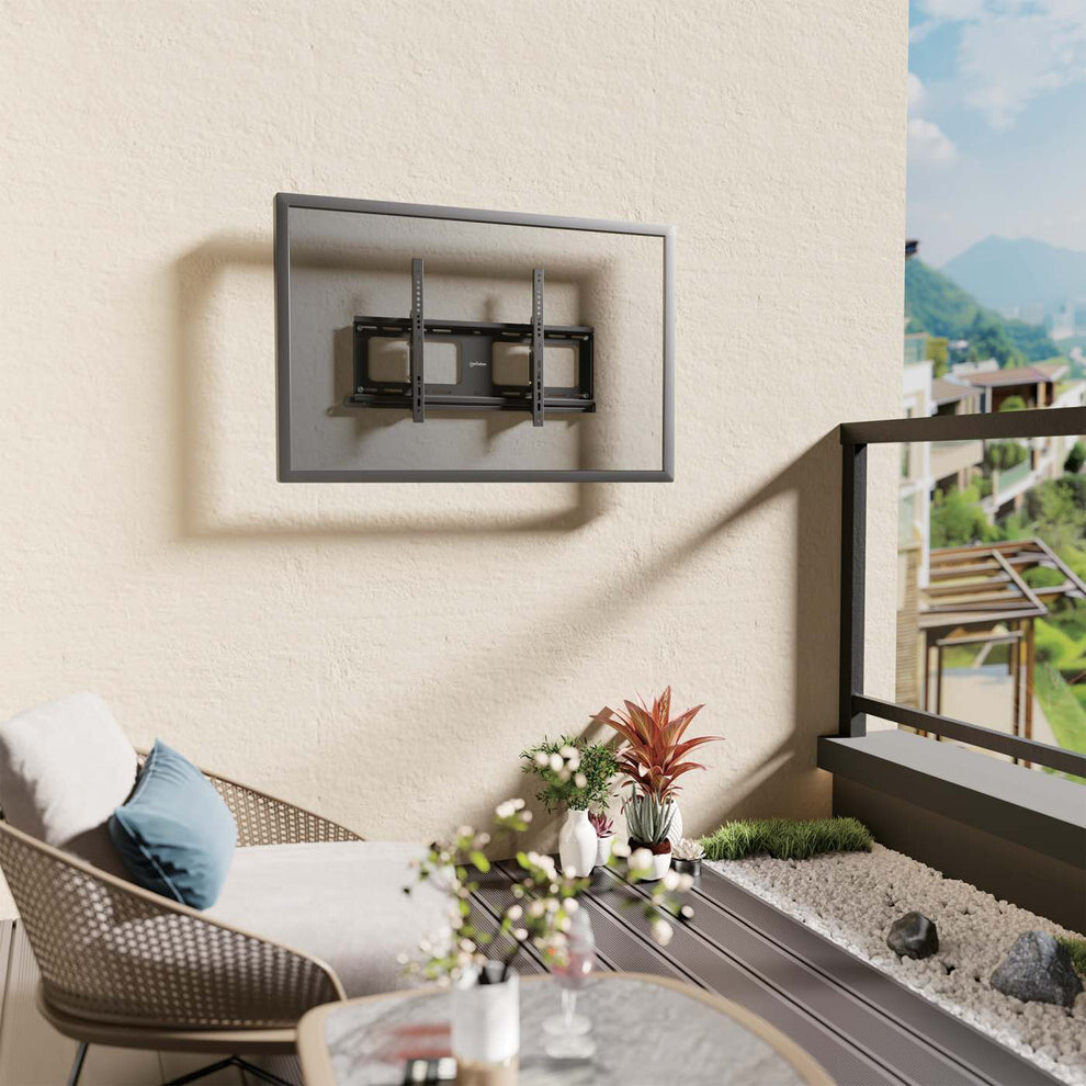 Manhattan Outdoor Wall Mount for TV & Monitors (Tiltable Anti Theft), For screens 37" to 65", VESA compatibility: all between 200x200mm to 600x400mm - check the dimensions of the four mounting holes on back of screen to ensure it fits, Max 80kg, Lockable,