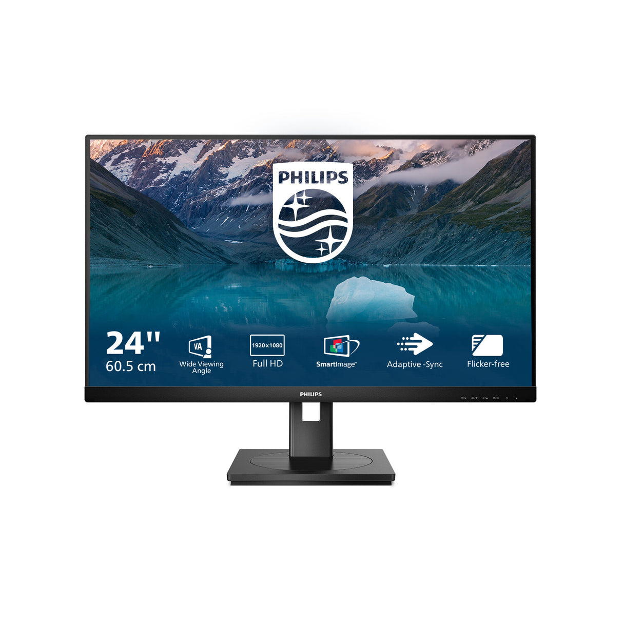 Philips S Line 242S9JML/00 computer monitor 61 cm (24") 1920 x 1080 pixels Full HD LCD Black