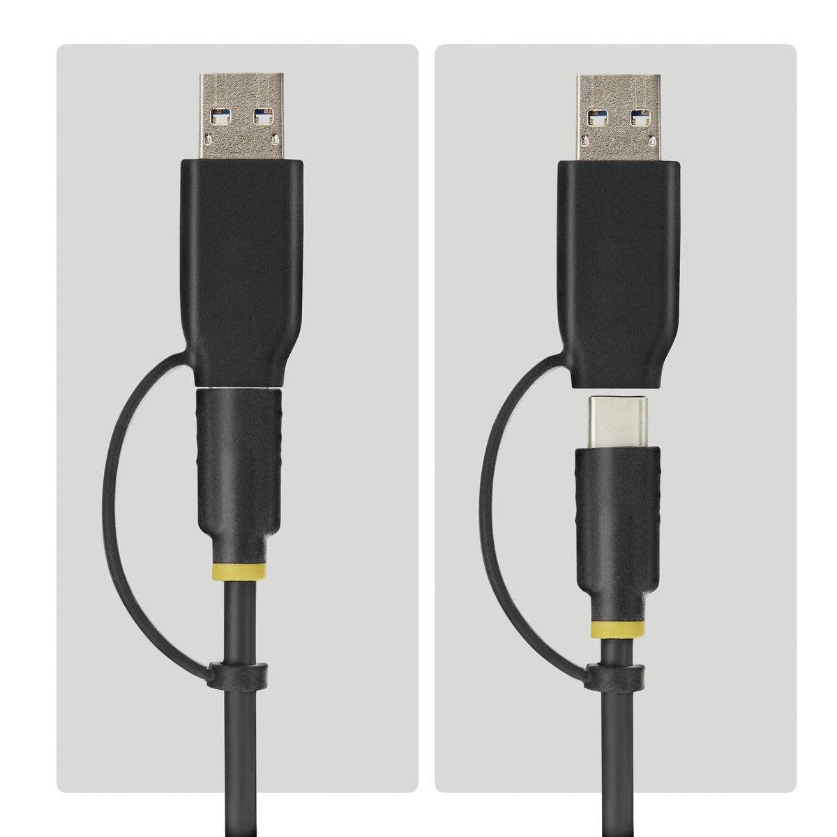 StarTech.com USB-C/USB-A to M.2 NVMe and 2.5in/3.5in SATA Adapter, 10Gbps, Tool-Free External SSD Hard Drive Reader, B+M/M-Key