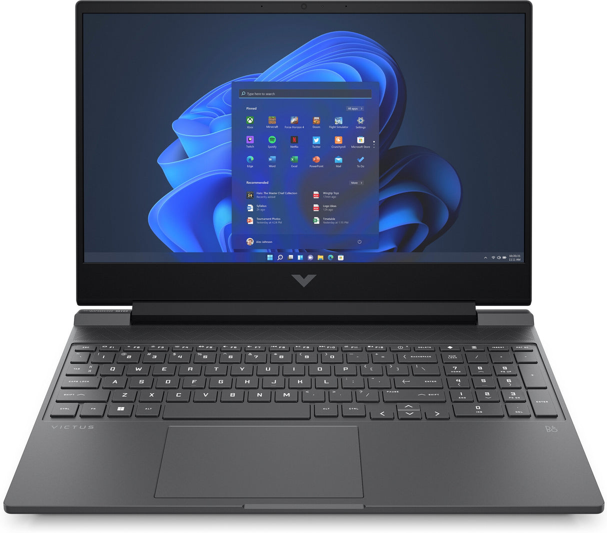 HP Victus Gaming Victus 15-fb1001na AMD Ryzen™ 5 7535HS Laptop 39.6 cm (15.6") Full HD 8 GB DDR5-SDRAM 512 GB SSD NVIDIA GeForce RTX 2050 Wi-Fi 6 (802.11ax) Windows 11 Home Black