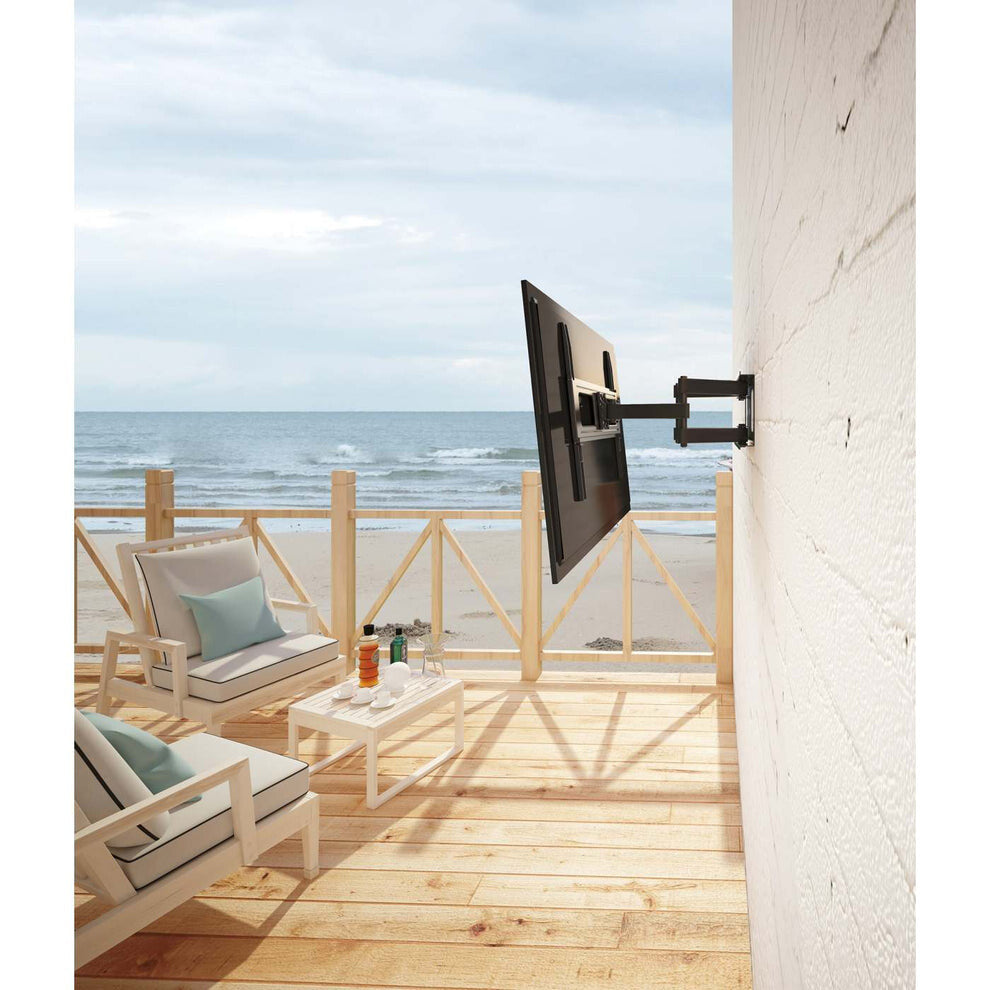 Manhattan Outdoor Wall Mount for TV & Monitors (Full Motion), For screens 37" to 65", VESA compatibility: all between 200x200mm to 600x400mm - check the dimensions of the four mounting holes on back of screen to ensure it fits, Max 50kg, Weatherproof, Bra