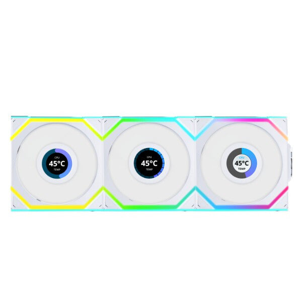Lian Li UNI FAN SL Wireless LCD 120 Computer case 12 cm White 3 pc(s)