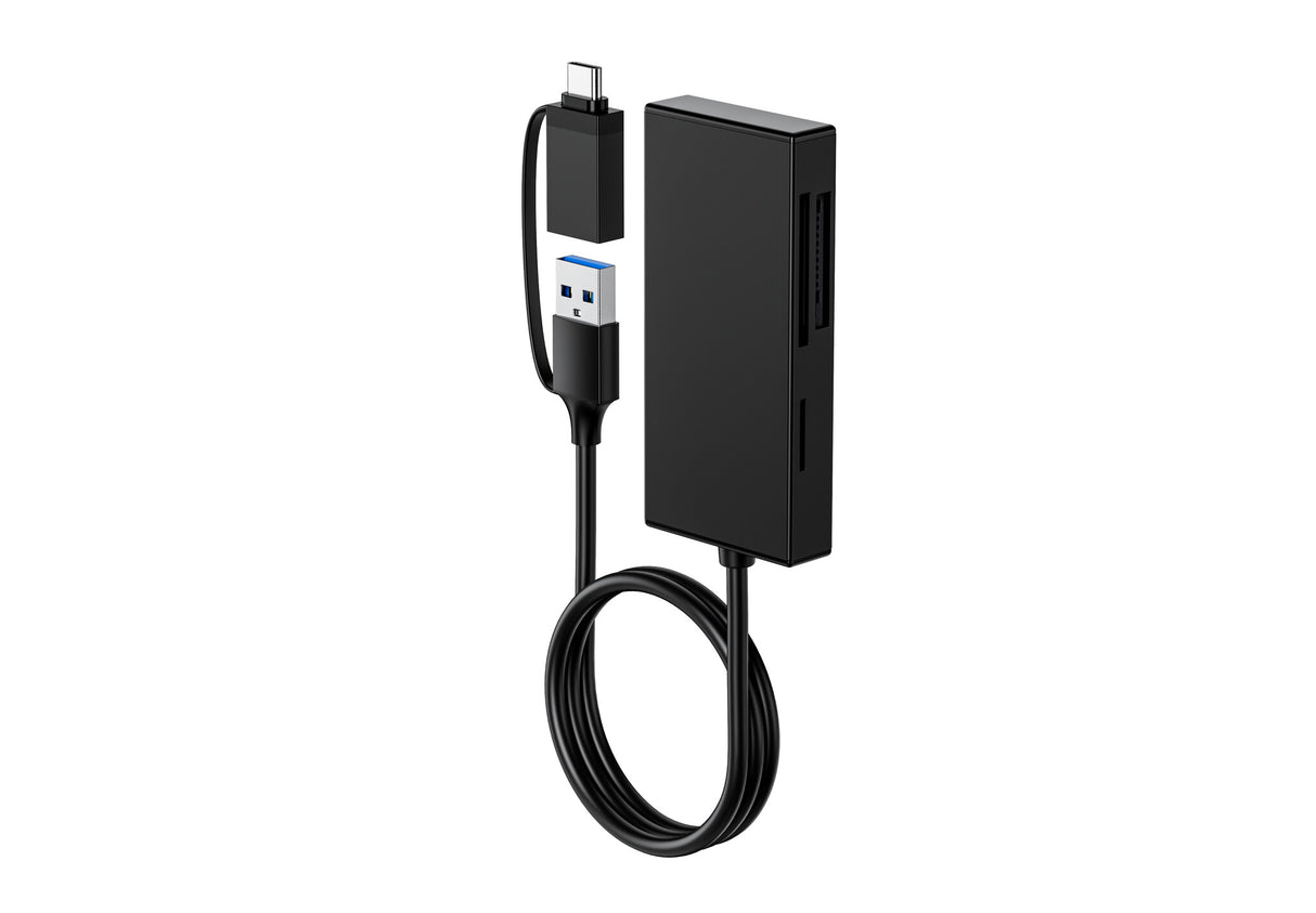 Origin Storage USB3.2 Gen1 Multi-Ports Card Reader with USB-C and USB-A adapter