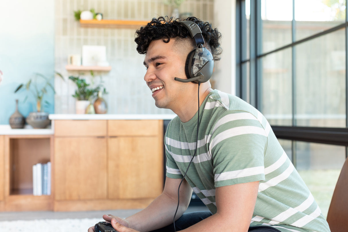 Turtle Beach Recon 70 Camo Green Wired Multiplatform Gaming Headset for PS5, PS4, Xbox Series X or S, Xbox One and Mobile with 3.5mm Wired Connection, Flip-to-Mute Mic, 40mm Speakers