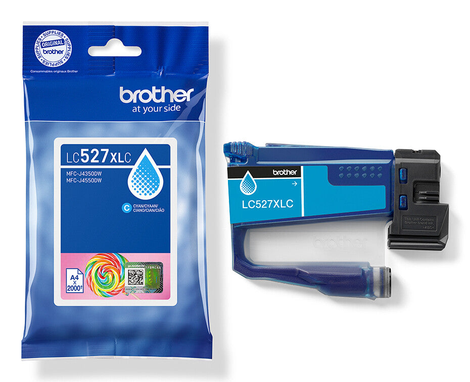 Brother Genuine LC527XLC High Yield Ink Cartridge - Cyan