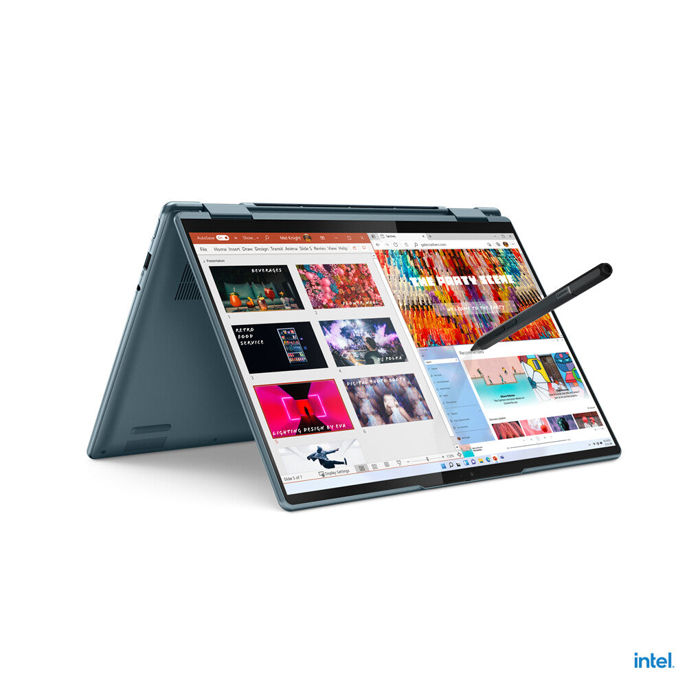 Lenovo Yoga 7 14IAL7 Intel® Core™ i5 i5-1235U Hybrid (2-in-1) 35.6 cm (14") Touchscreen 2.2K 8 GB LPDDR5-SDRAM 512 GB SSD Wi-Fi 6E (802.11ax) Windows 11 Home UK English Blue