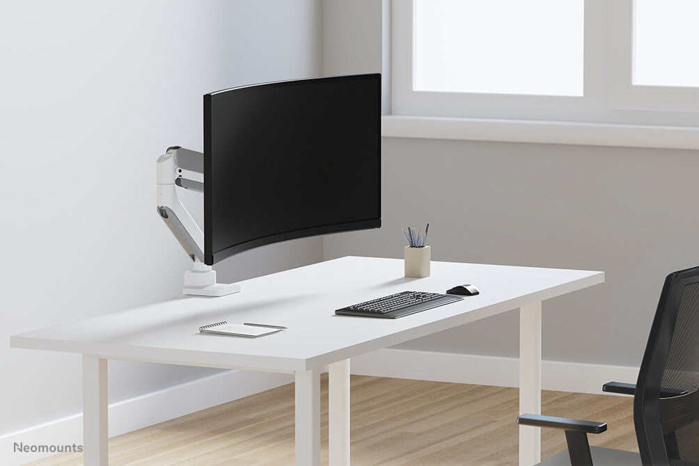 Neomounts DS70PLUS-450WH1 Monitor arm 17-49" - gas spring - Topfix - 180°-stop
