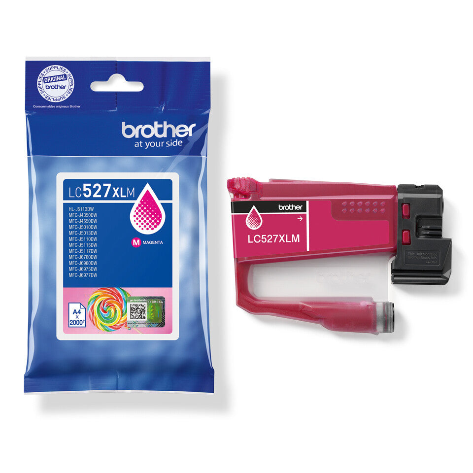 Brother Genuine LC527XLM High Yield Ink Cartridge - Magenta