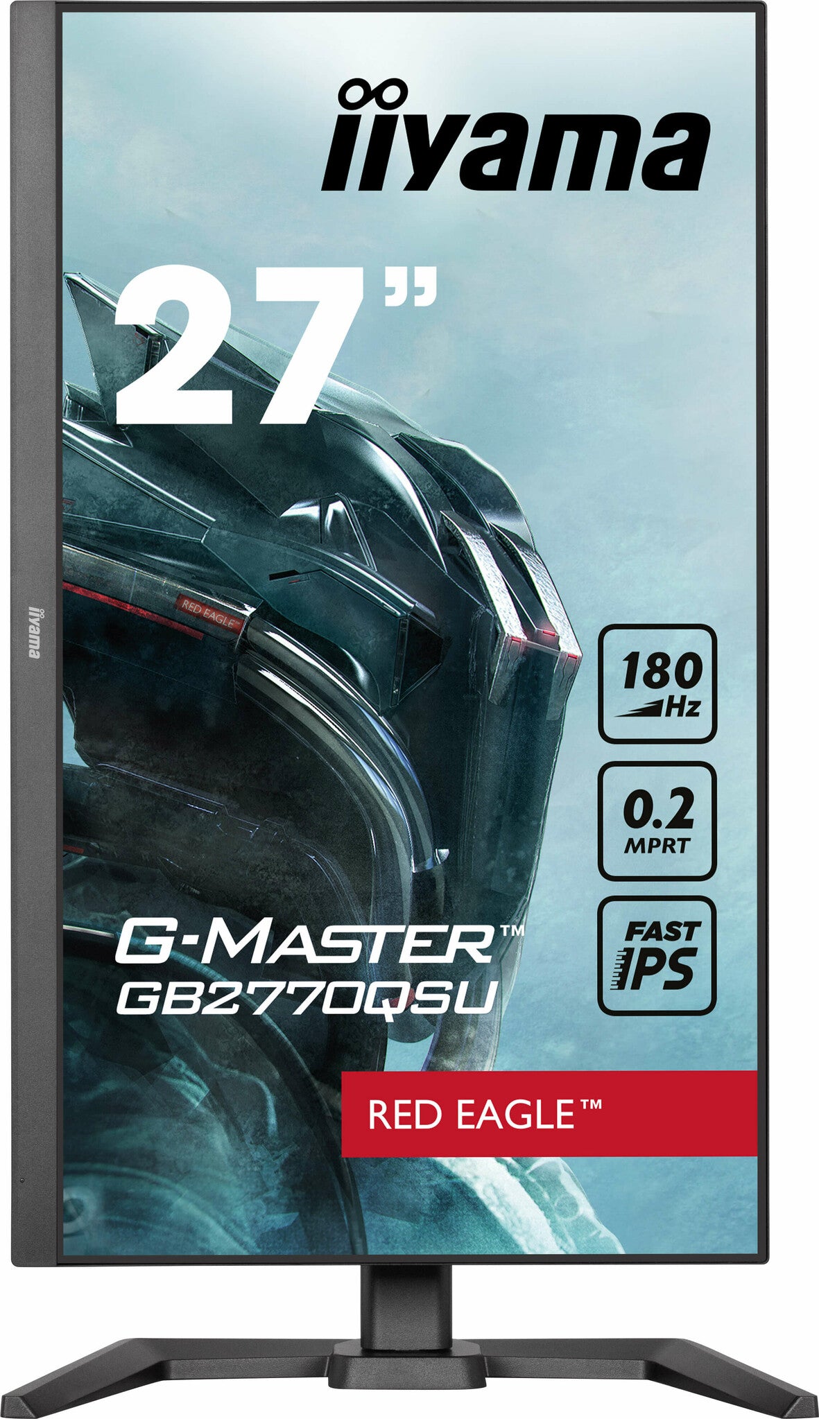 iiyama G-MASTER Unleash your full gaming potential with the Fast IPS GB2770QSU Red Eagle