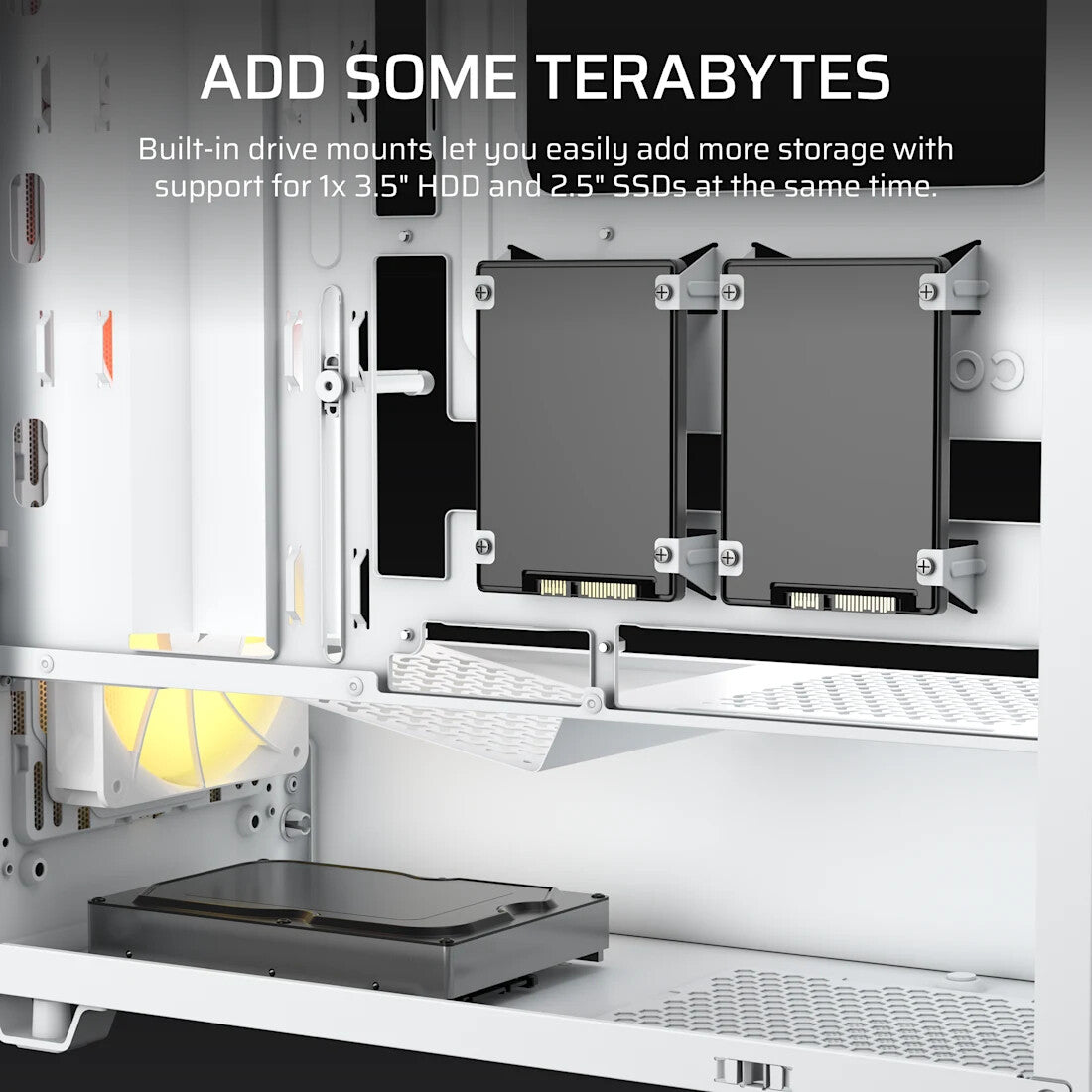 Corsair Midi Tower 3200D RS ARGB PC Case White