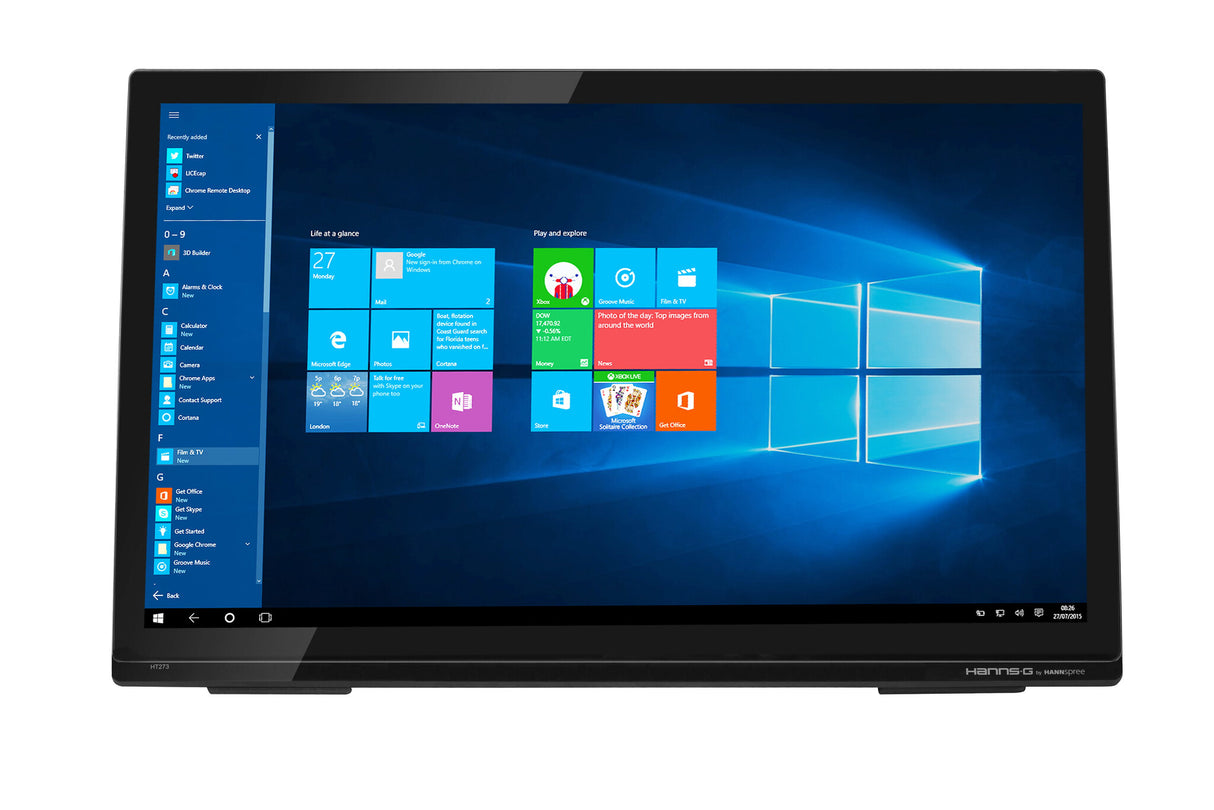 Hannspree HT273HPB computer monitor 68.6 cm (27") 1920 x 1080 pixels Full HD LED Touchscreen Tabletop Black