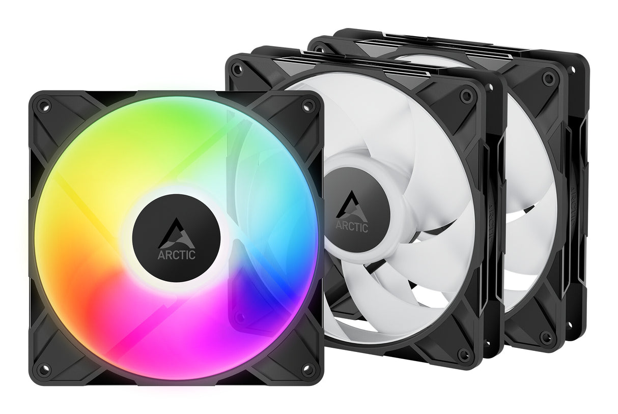 ARCTIC P14 Pro A-RGB - 3 Pack 140 mm A-RGB PWM Fan with Cable Splitter