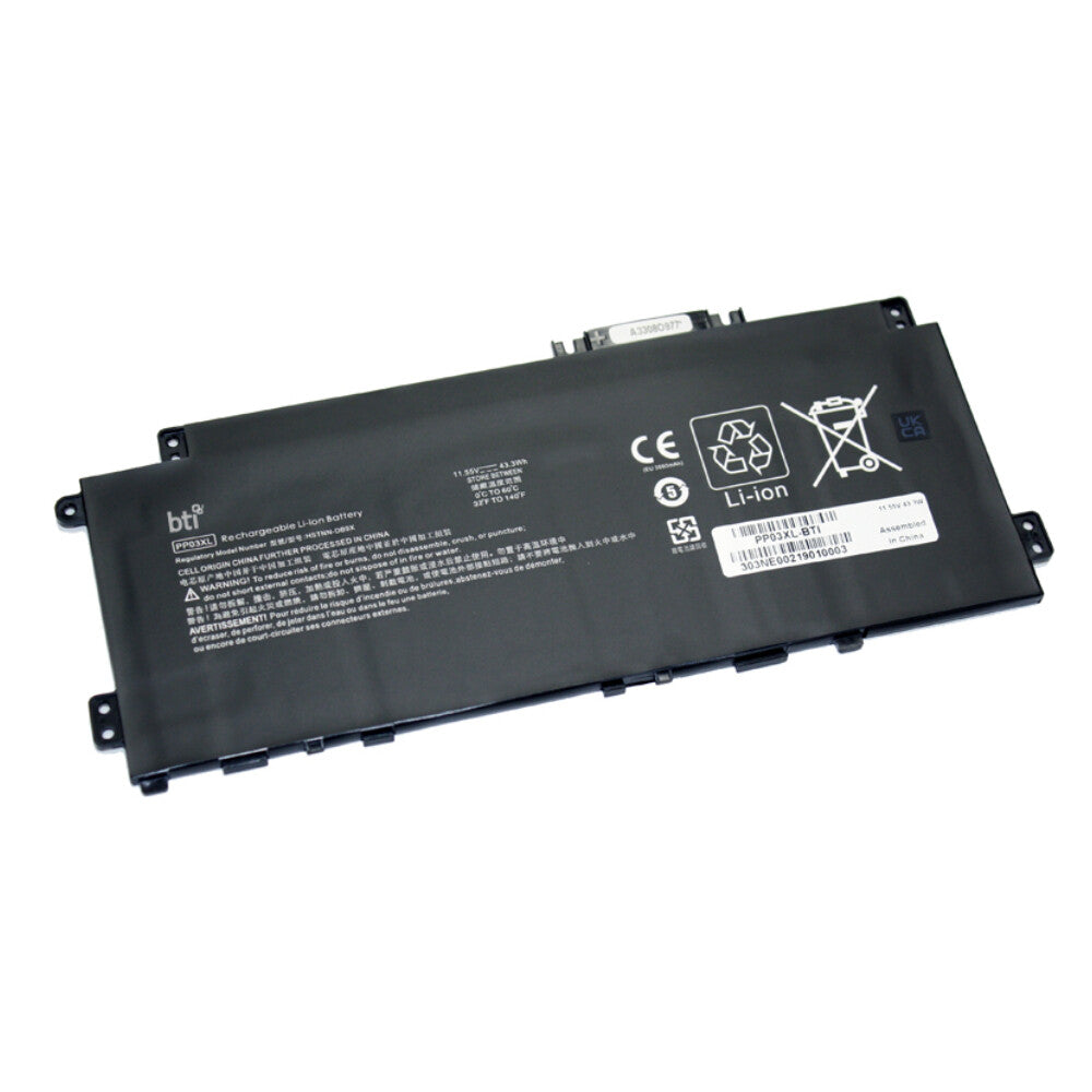 BTI 43.3 3 cell PP03043XL-PL compatible battery for HP - COMPAQ PAVILION X360 14-DW2003TU PAVILION X360 14-DW2002TU PAVILION X360 14-DW2001TU
