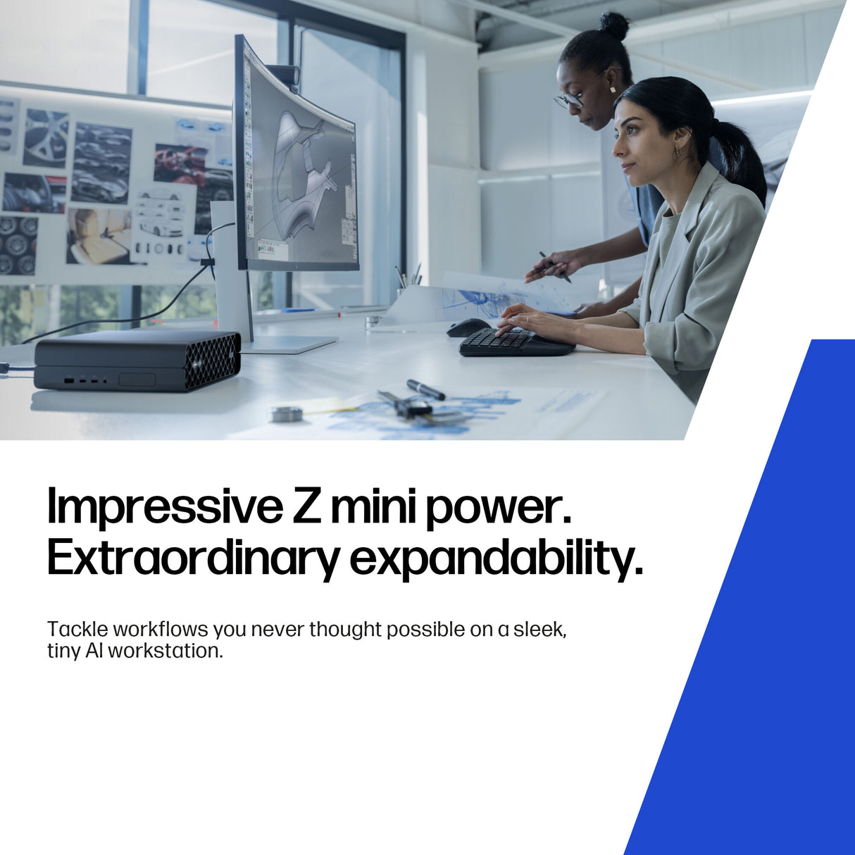 HP Z2 Mini G1i Intel Core Ultra 9 285K 32 GB DDR5-SDRAM 1 TB SSD NVIDIA RTX 2000 Ada Windows 11 Pro Mini PC Workstation AI Workstation, AI PC Black