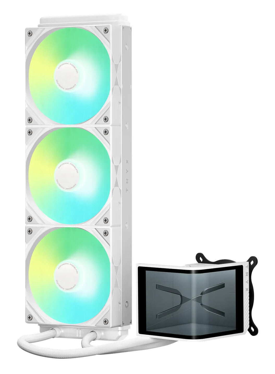 TRYX Panorama SE ARGB 360 Processor All-in-one liquid cooler 12 cm White 1 pc(s)