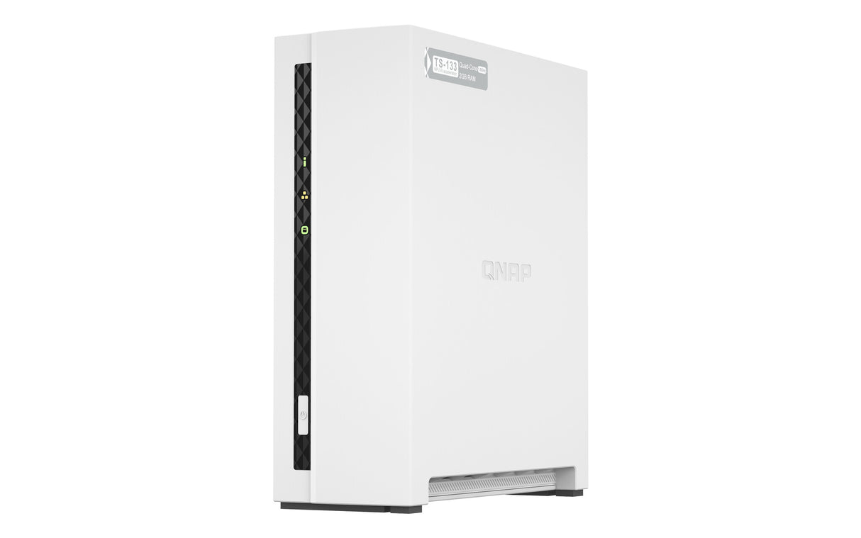 QNAP TS-133 NAS Tower Cortex-A55 2 GB 2 TB HDD QNAP Turbo System White