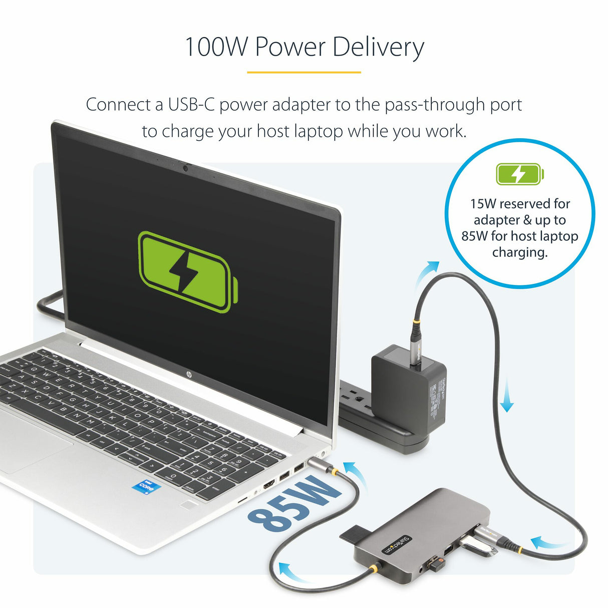StarTech.com USB-C Triple-Monitor Multiport Adapter, Dual 4K 60Hz + 4K 30Hz HDMI & DisplayPort, 4-Port USB Hub, 100W PD Pass-Through, GbE, SD/MicroSD Card Readers
