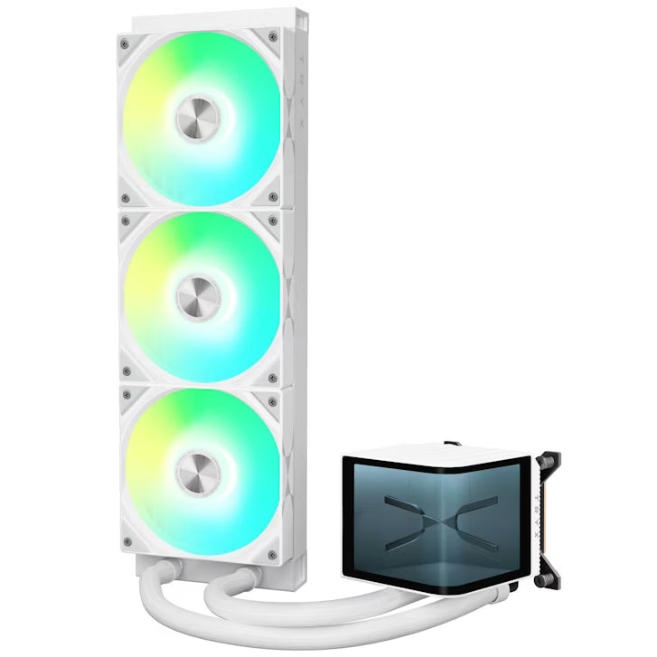 TRYX PANORAMA 360 ARGB White All In One CPU Cooler - 360mm V2