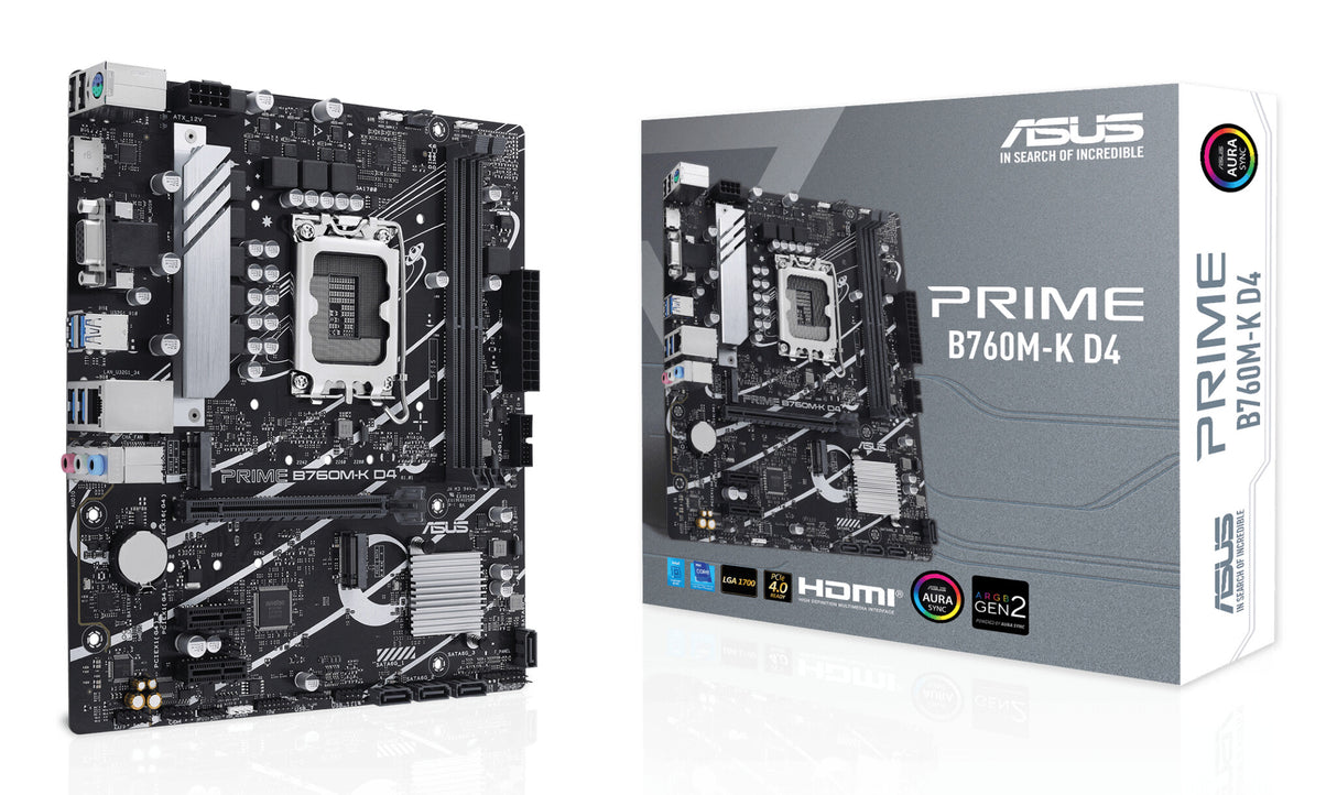 ASUS PRIME B760M-K D4 Intel B760 LGA 1700 micro ATX