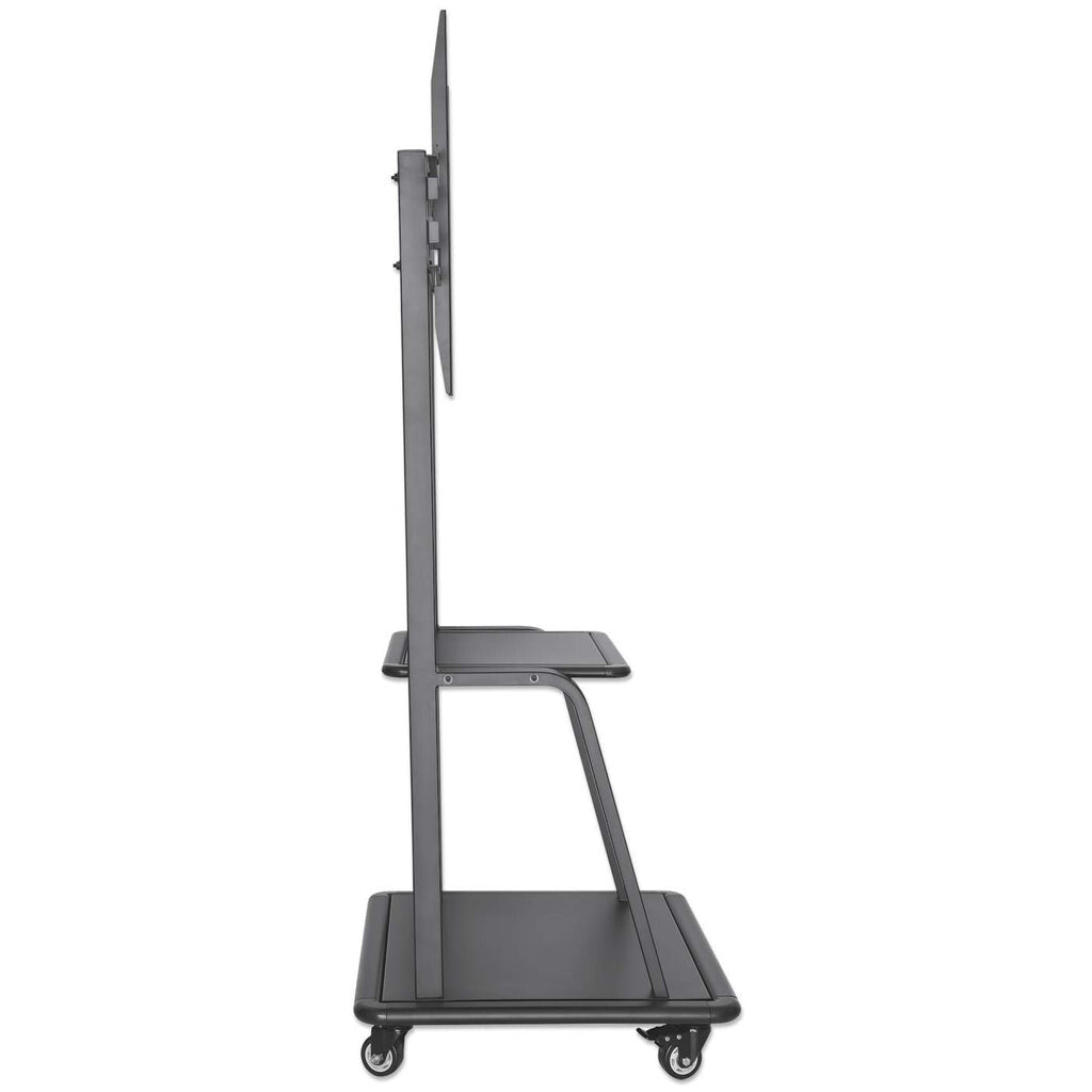 Manhattan Trolley Mount Stand for TV & Monitors, For screens 37" to 100", VESA compatability: all between 200x200 to 800x600mm - check the dimensions of the four mounting holes on back of screen to ensure it fits, Max 150kg, Black, LFD, Stand, Bracket