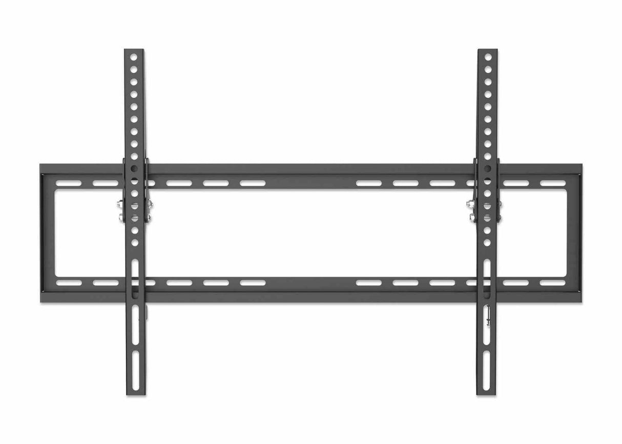 Manhattan Wall Mount for TV & Monitors (Tiltable), For screens 37" to 65", VESA compatability: all between 200x200mm and 600x400mm - check the dimensions of the four mounting holes on back of screen to ensure it fits, Max 35kg, Black, Bracket