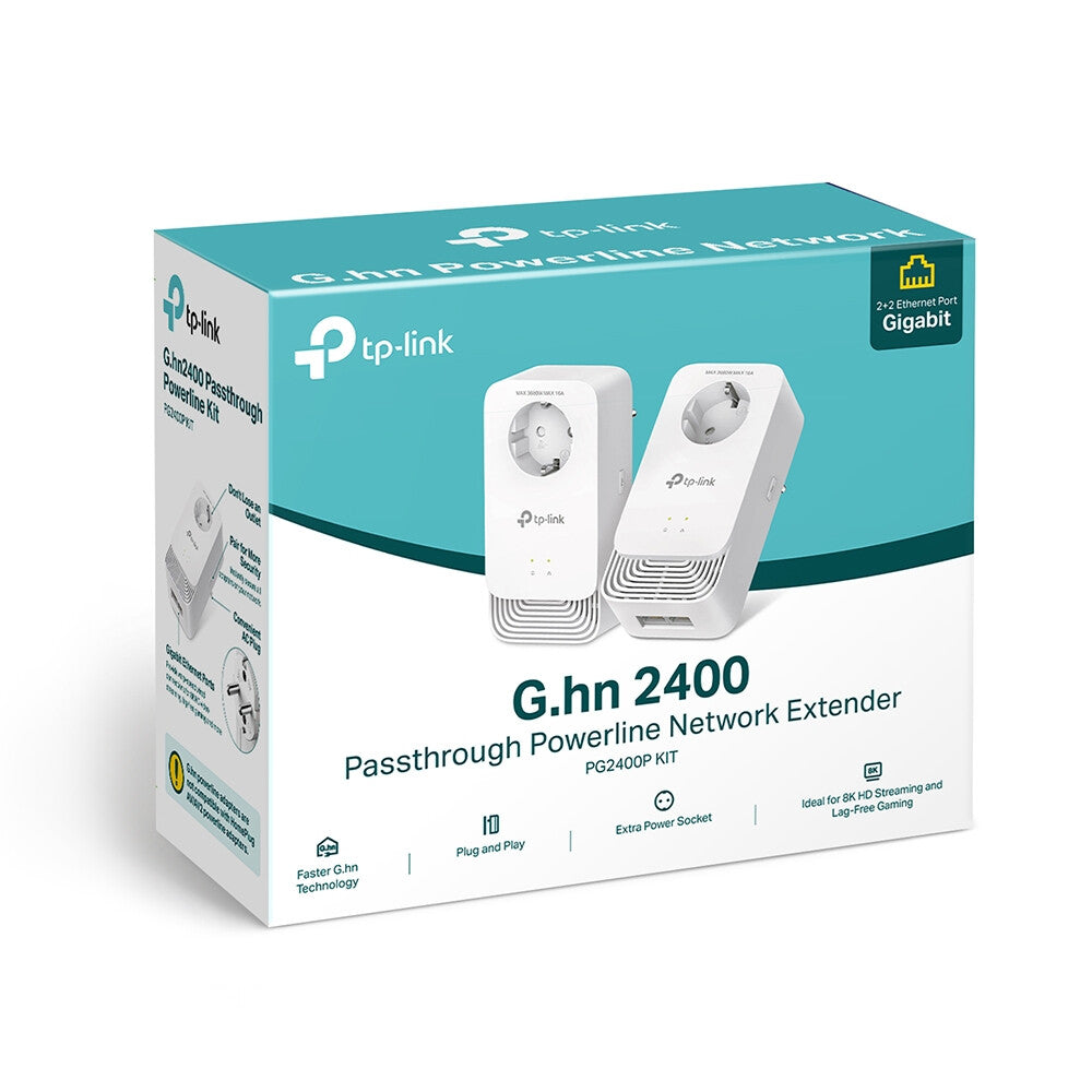 TP-Link PG2400P KIT PowerLine network adapter 1428 Mbit/s Ethernet LAN White 2 pc(s)