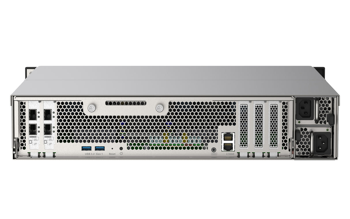 QNAP TS-h2490FU NAS Rack (2U) EPYC 7232P 64 GB DDR4 0 TB QuTS hero Black, Grey