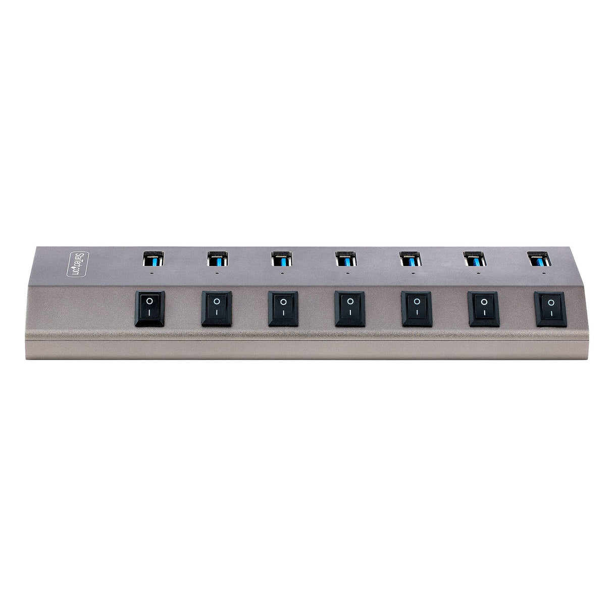 StarTech.com 7-Port Self-Powered USB-C Hub with Individual On/Off Switches, USB 3.0 5Gbps Expansion Hub w/Power Supply, Desktop/Laptop USB-C to USB-A Hub, USB Type C Hub w/BC 1.2