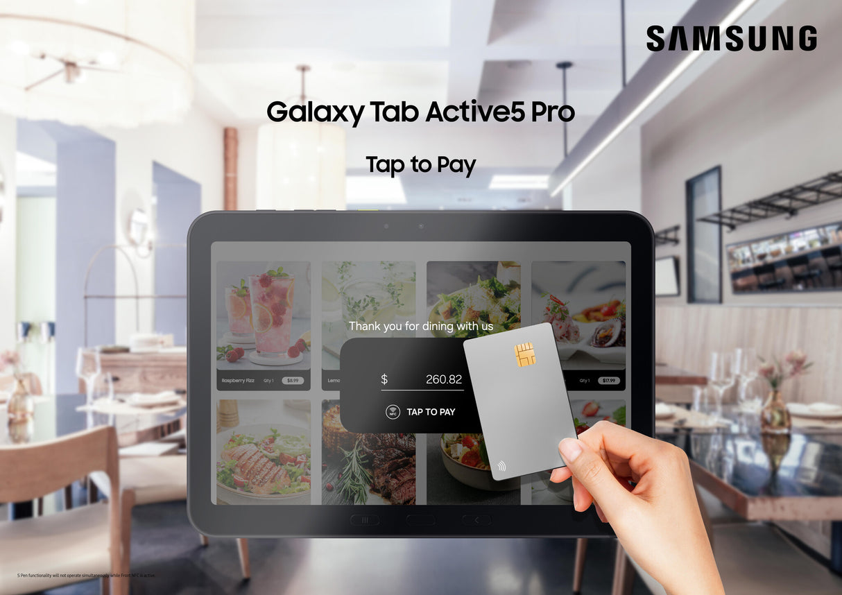 Samsung Galaxy Tab Active5 Pro Active5 Pro 5G Enterprise Edit Snapdragon LTE 256 GB 25.6 cm (10.1") 8 GB Wi-Fi 6 (802.11ax) Android 15 Green