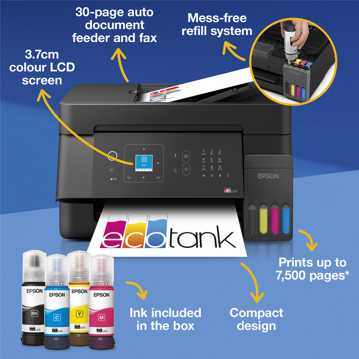 Epson EcoTank ET-4900 inkjet printer 5760 x 1440 DPI A4 Wi-Fi