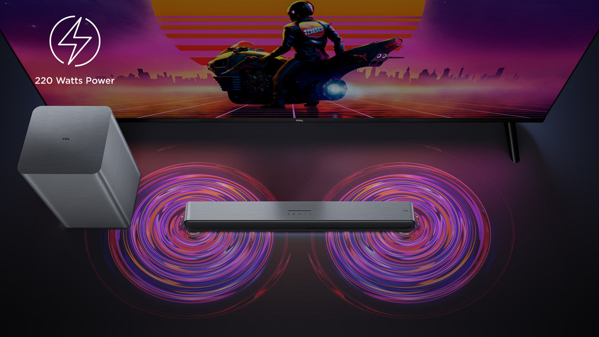 TCL S55HK soundbar speaker Black 2.1 channels 220 W