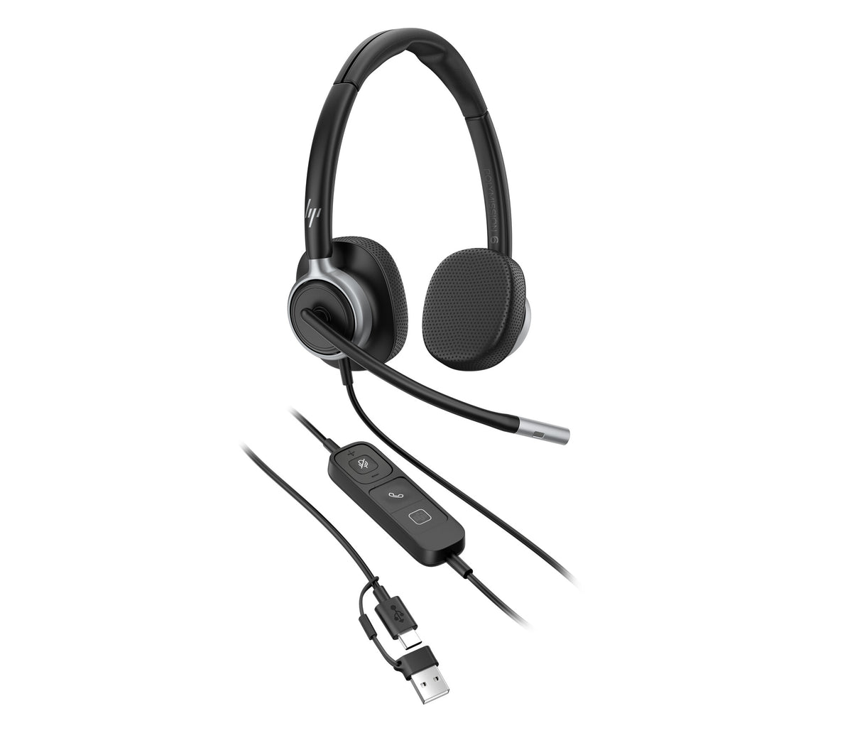 HP Poly Mission 625 Stereo USB Wired Headset (Bulk)
