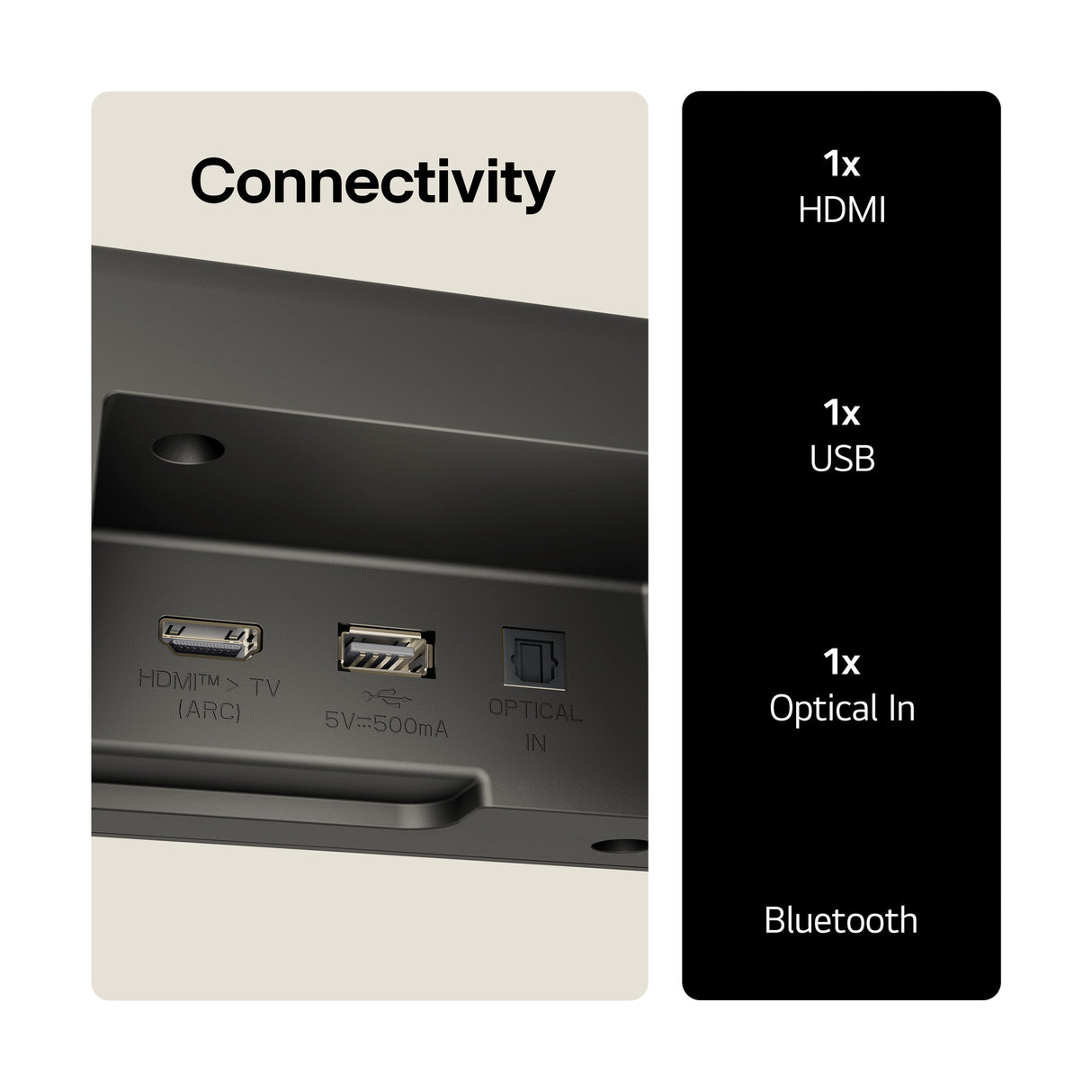 LG US60T.AGBRLLK soundbar speaker Black 3.1 channels 340 W