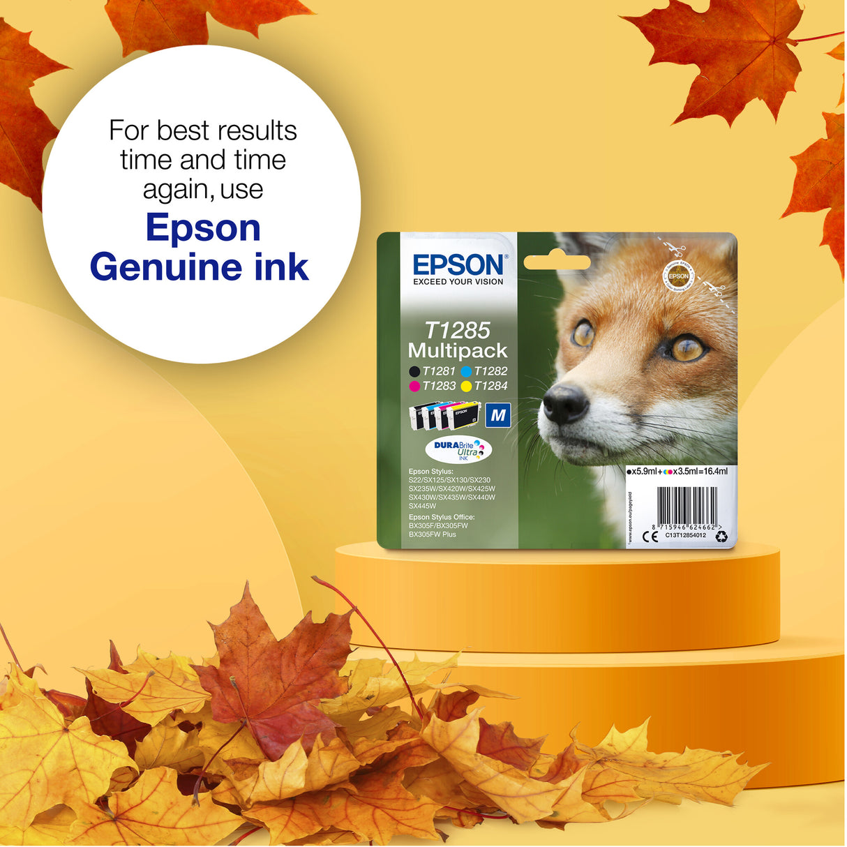 Epson Fox T1281 DURABrite Ultra Single Black Ink