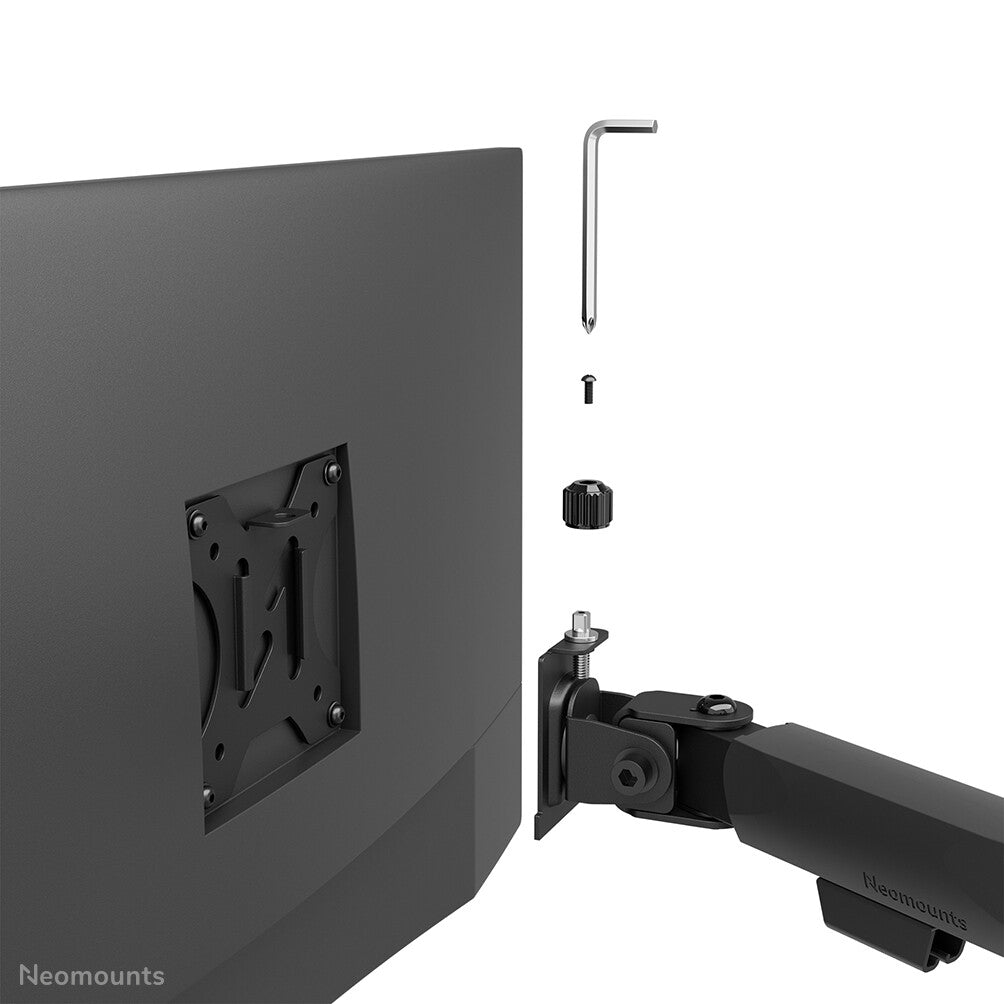Neomounts DS60-600BL1 Monitor arm 10-32" - Quick-fix - 180°-stop