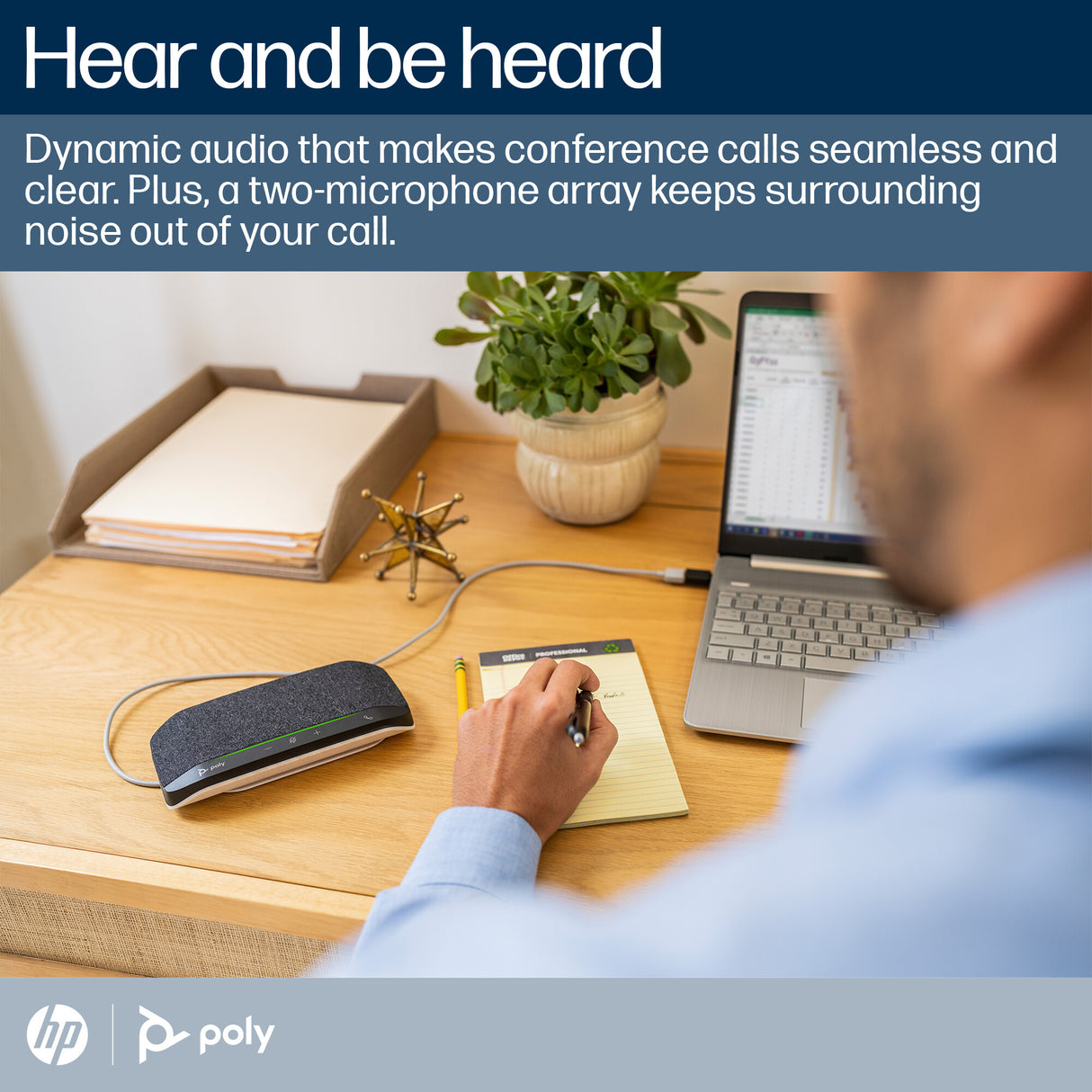 HP Poly Sync 10 Speakerphone +USB-A to USB-C Cable