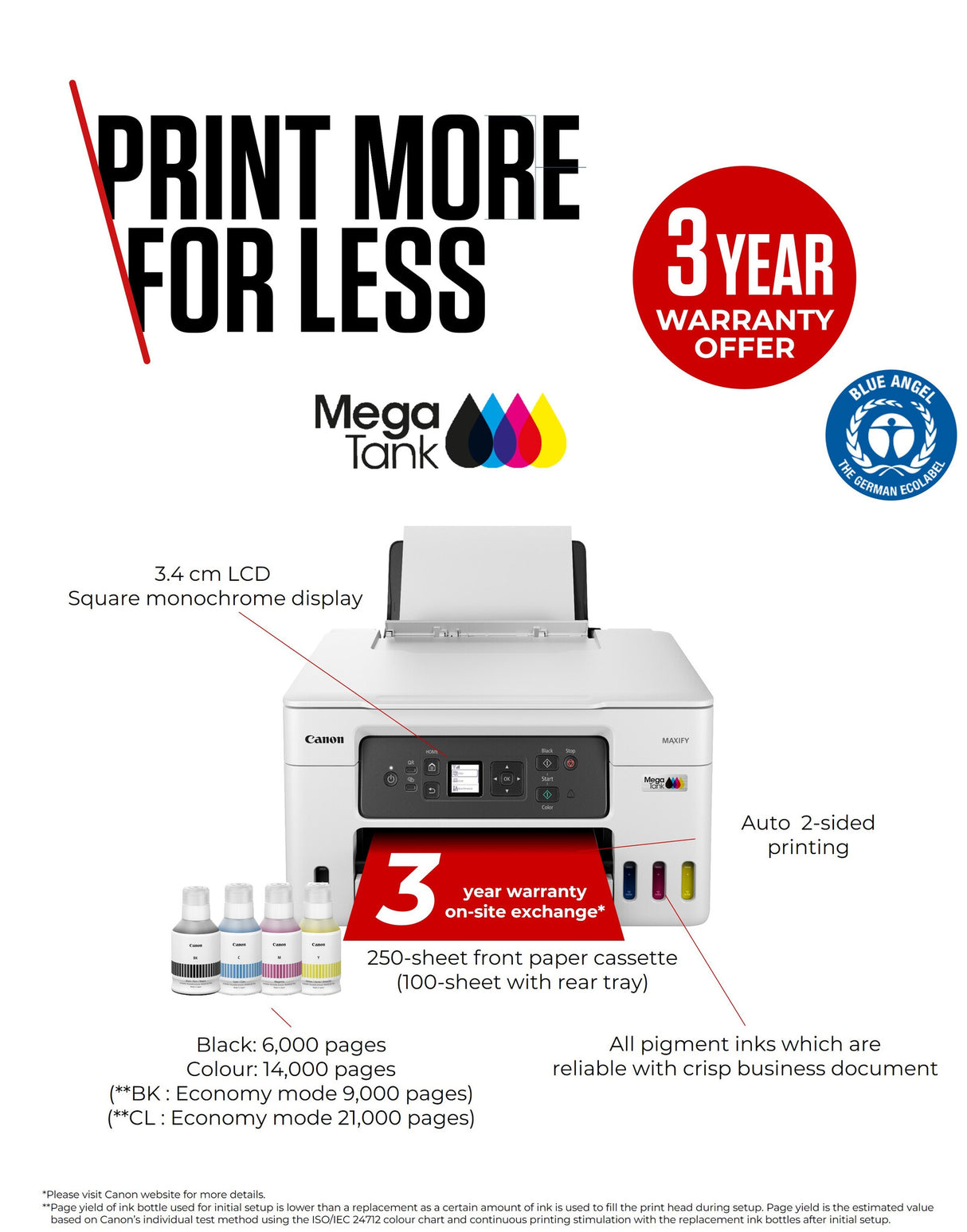 Canon MAXIFY GX3050 Inkjet A4 600 x 1200 DPI Wi-Fi