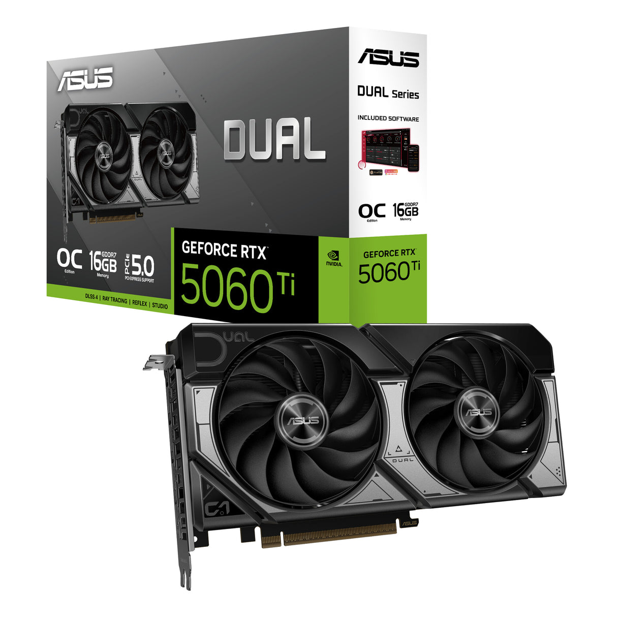 ASUS Dual -RTX5060TI-O16G NVIDIA GeForce RTX 5060 Ti 16 GB GDDR7