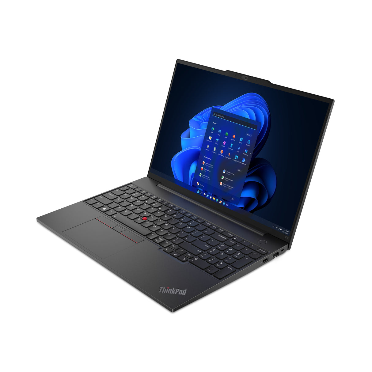Lenovo ThinkPad E16 Gen 1 (Intel) Intel® Core™ i3 i3-1315U Laptop 40.6 cm (16") WUXGA 8 GB DDR4-SDRAM 256 GB SSD Wi-Fi 6 (802.11ax) Windows 11 Pro UK English Black