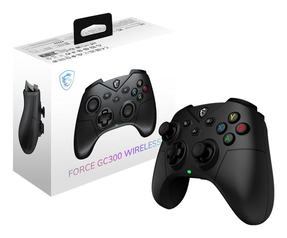 MSI FORCE GC300 WIRELESS Black USB 2.0 Gamepad Analogue PC
