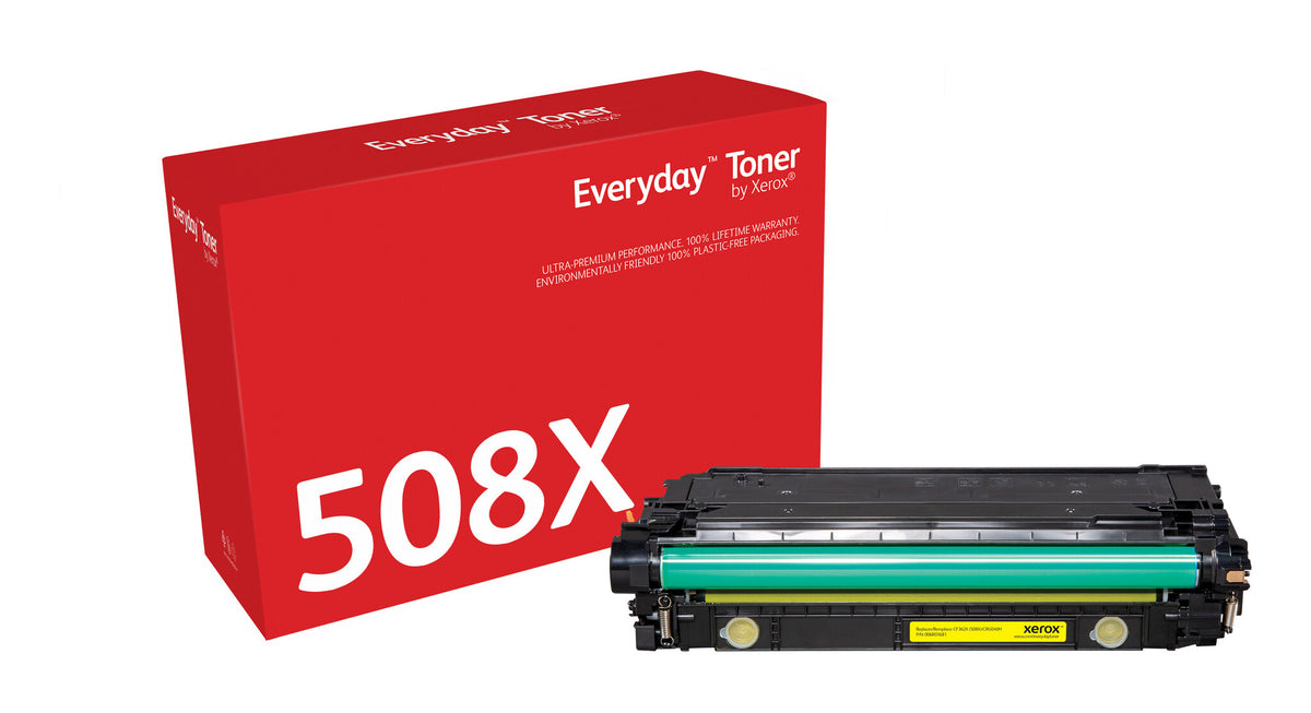 EverydayTM Yellow Toner by Xerox compatible with HP 508X (CF362X), High capacity