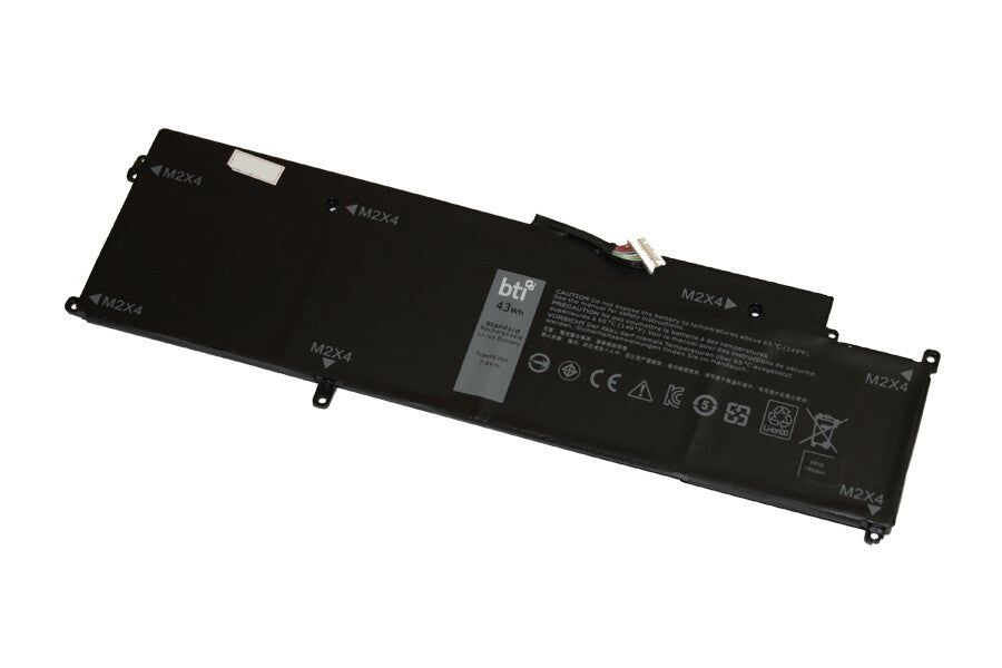 BTI 4H34M compatible 73Wh 4-cell battery for DELL XPS 13 7370 7370