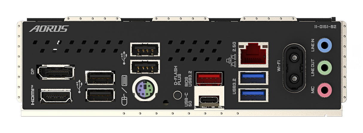 GIGABYTE B840M AORUS ELITE WIFI6E Motherboard - AMD Ryzen 9000 CPUs, 10+2+2 Phases VRM, up to 8200MHz DDR5(O.C), 2xPCIe 4.0 M.2, Wi-Fi 6E, 2.5GbE LAN, USB 3.2 Gen 2