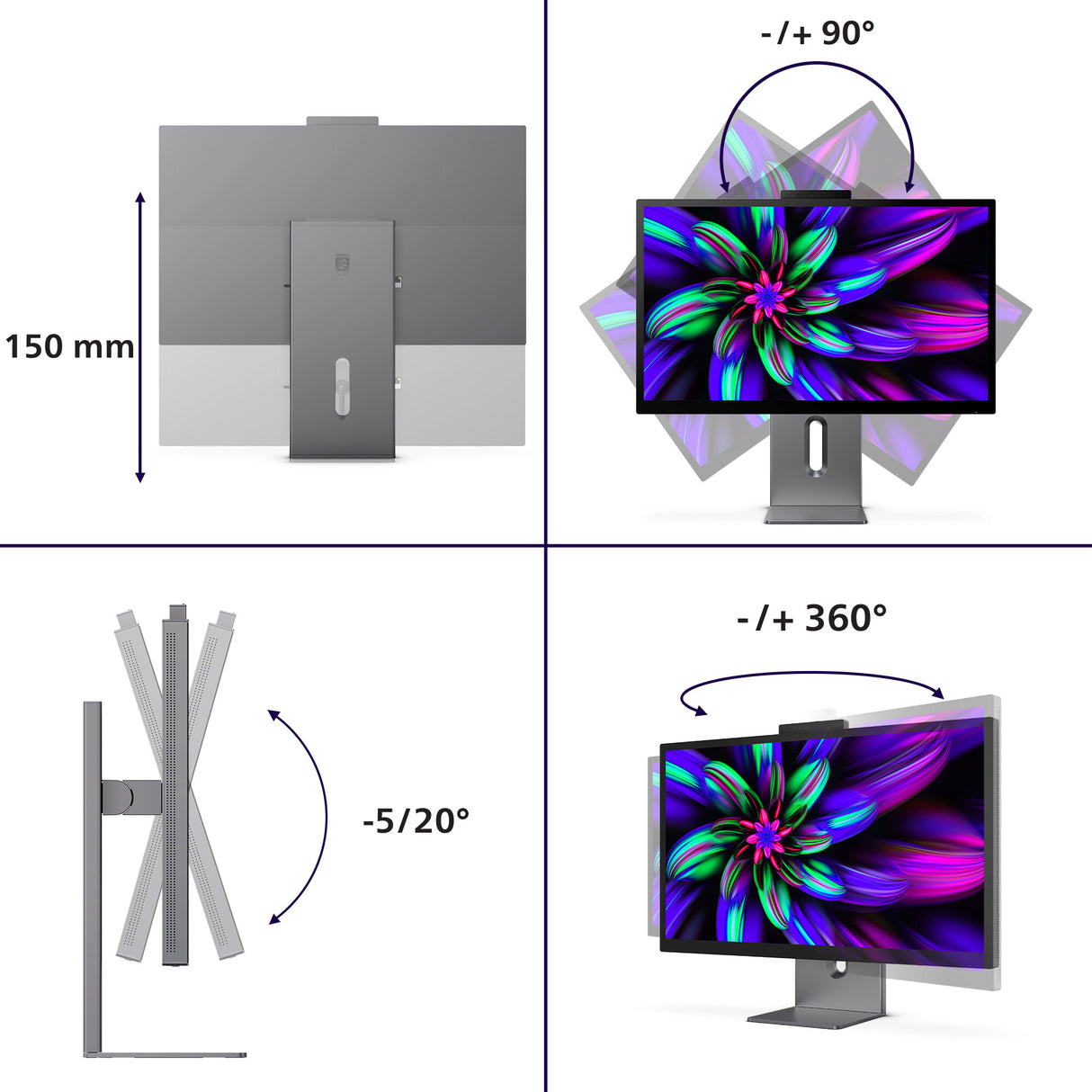 Philips Brilliance 27E3U7903/00 computer monitor 68.6 cm (27") 5120 x 2880 pixels 5K Ultra HD LCD Grey
