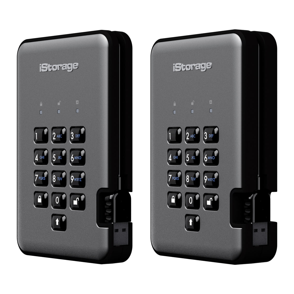 iStorage diskAshur PRO² HDD 500GB | Secure Portable Hard Drive |FIPS 140-2 Level 3 certified | AES-XTS 256-bit Hardware Encryption | PIN protected | OS & Platform Independent |GDPR, TAA Compliant|Brute force hack defence | Dust/Water Resistant
