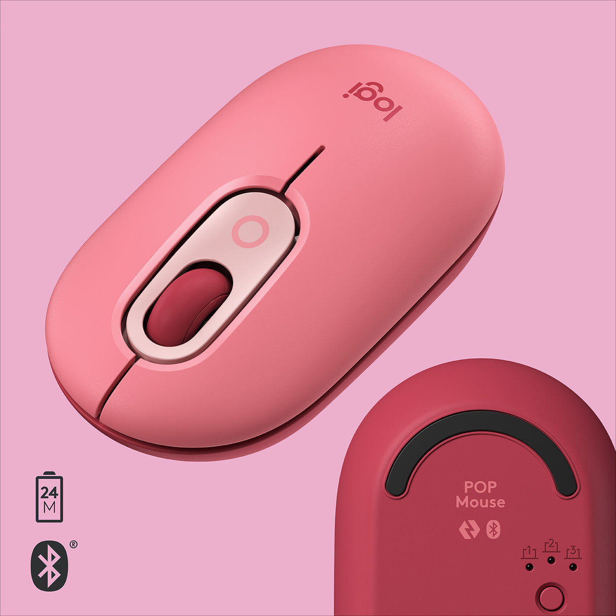 Logitech POP Mouse with emoji