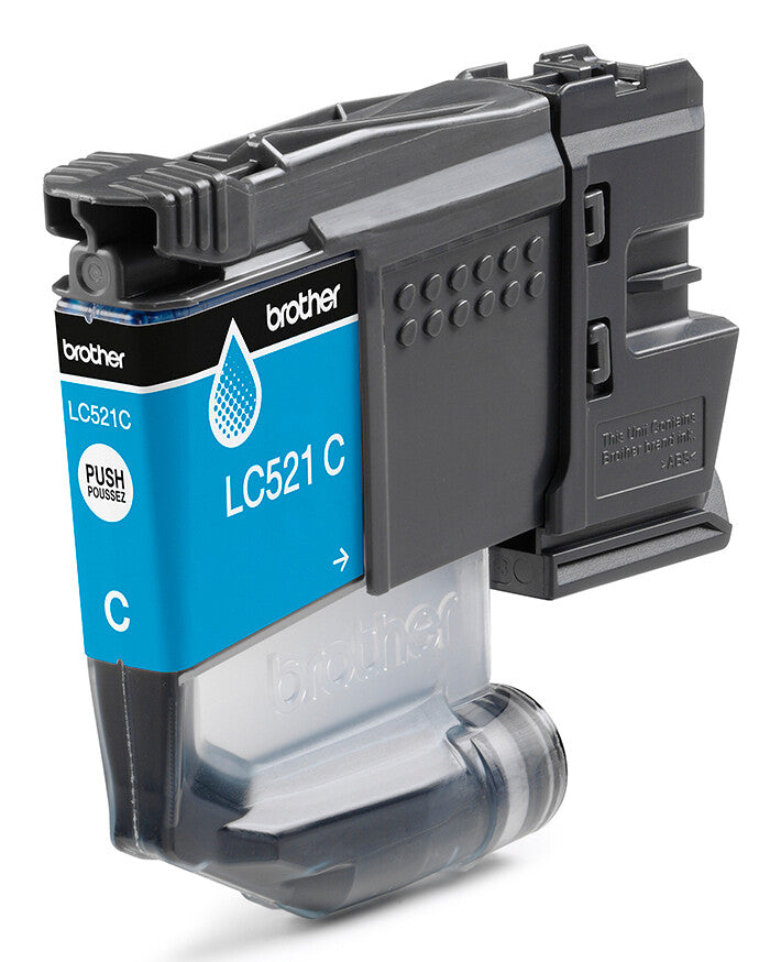 Brother LC521C Genuine Ink Cartridge - Cyan