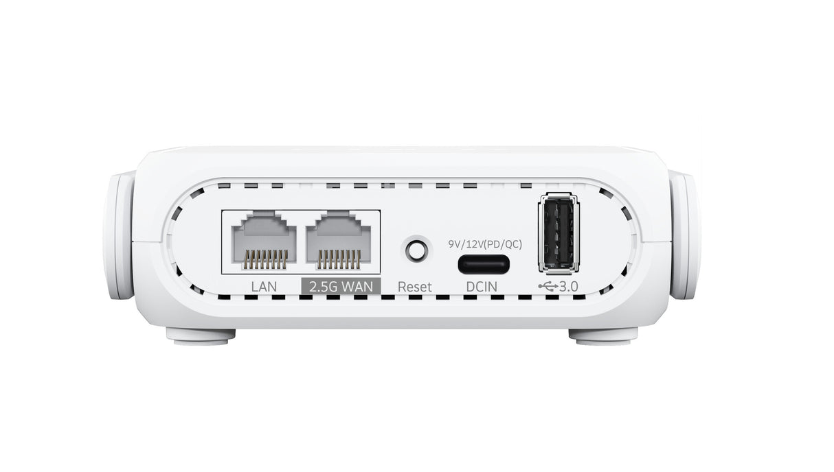 ASUS RT-BE58 Go wireless router 2.5 Gigabit Ethernet Dual-band (2.4 GHz / 5 GHz) White