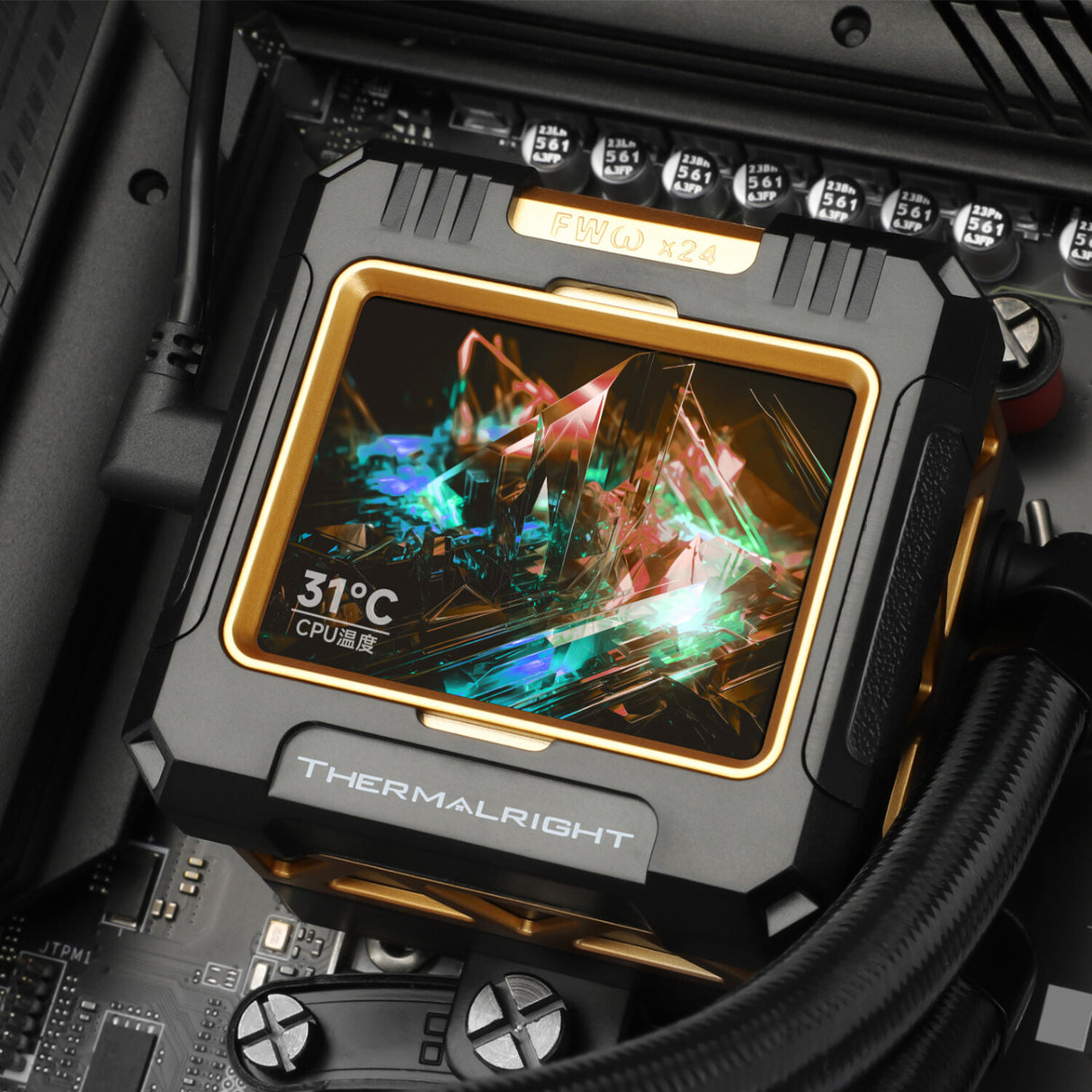 Thermalright Frozen Warframe 420 Processor All-in-one liquid cooler 12 cm Black 1 pc(s)