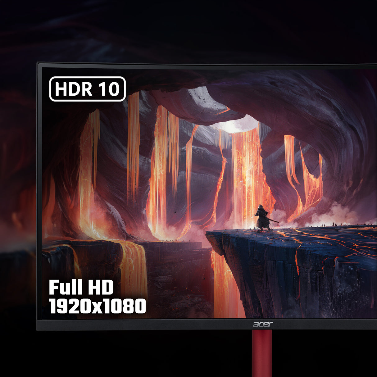 Acer NITRO XZ2 Nitro XZ272S3 curved gaming monitor - 27", 1500R, Full HD, 180Hz, 1ms, FreeSync Premium, DisplayHDR 400, HDMI & DP
